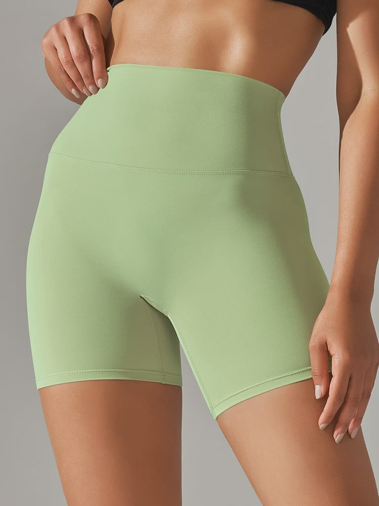 Dames Sportshorts Hoge Taille Squat Proof - Sneldrogend voor Yoga, Fitness & Fietsen