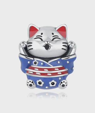 925 Sterling Zilveren Bedel Lucky Cat - Chinees Nieuwjaar & Japanse Stijl Hanger voor Dames Armbanden & Kettingen