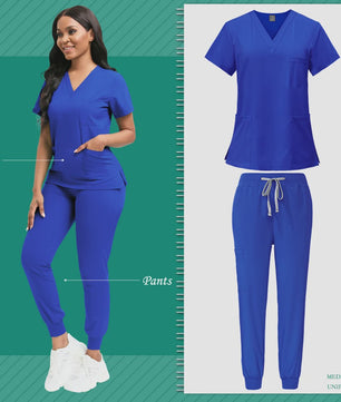 Comfortabele Dames Scrub Set - Medische Werkkleding Top & Broek