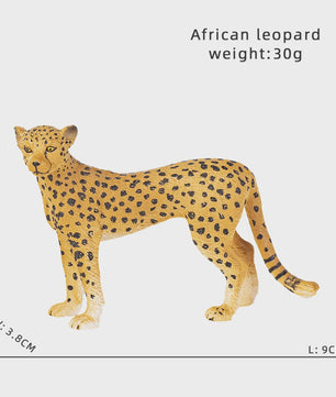 Realistische Wild Animal Speelgoed Set: Olifant, Leeuw, Cheetah, Tijger - Educatief Cadeau