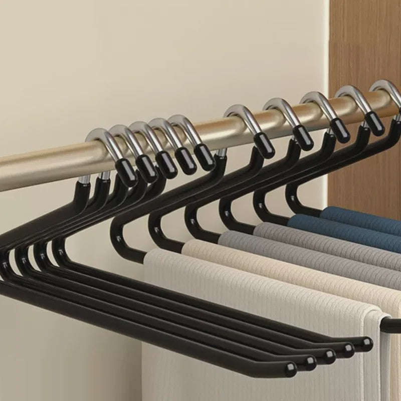 Anti-slip Gansvormige Broekenhanger - Ruimtebesparend Kledingrek voor Garderobe