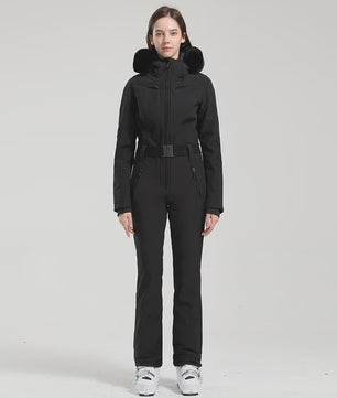 Dames Winter Ski-overall One Piece - Waterdicht, Winddicht & Warm - Outdoor Snowboard Jumpsuit
