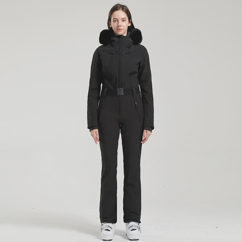 Dames Winter Ski-overall One Piece - Waterdicht, Winddicht & Warm - Outdoor Snowboard Jumpsuit