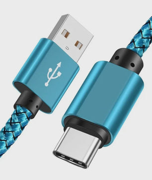 Nylon USB-C Laadkabel - Snel Opladen & Data Transfer voor Huawei, Samsung & Android (1/2/3M)
