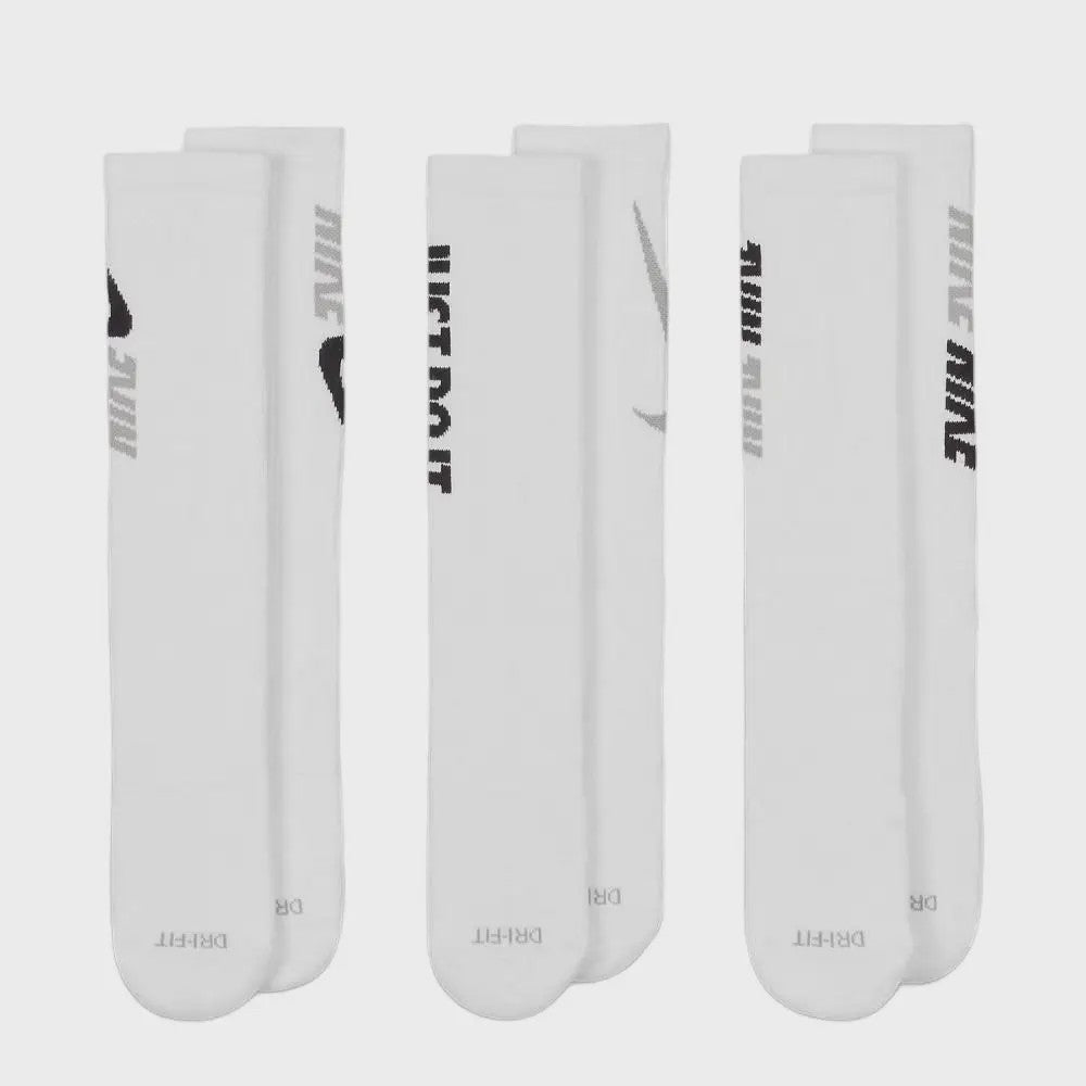 Nike Sportsokken Heren Dames 3-Pack - Duurzaam & Vochtafvoerend Katoen