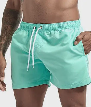 Heren Sneldrogende Zwemshorts met Trekkoord en Zakken - Perfect voor Strand en Zomeractiviteiten