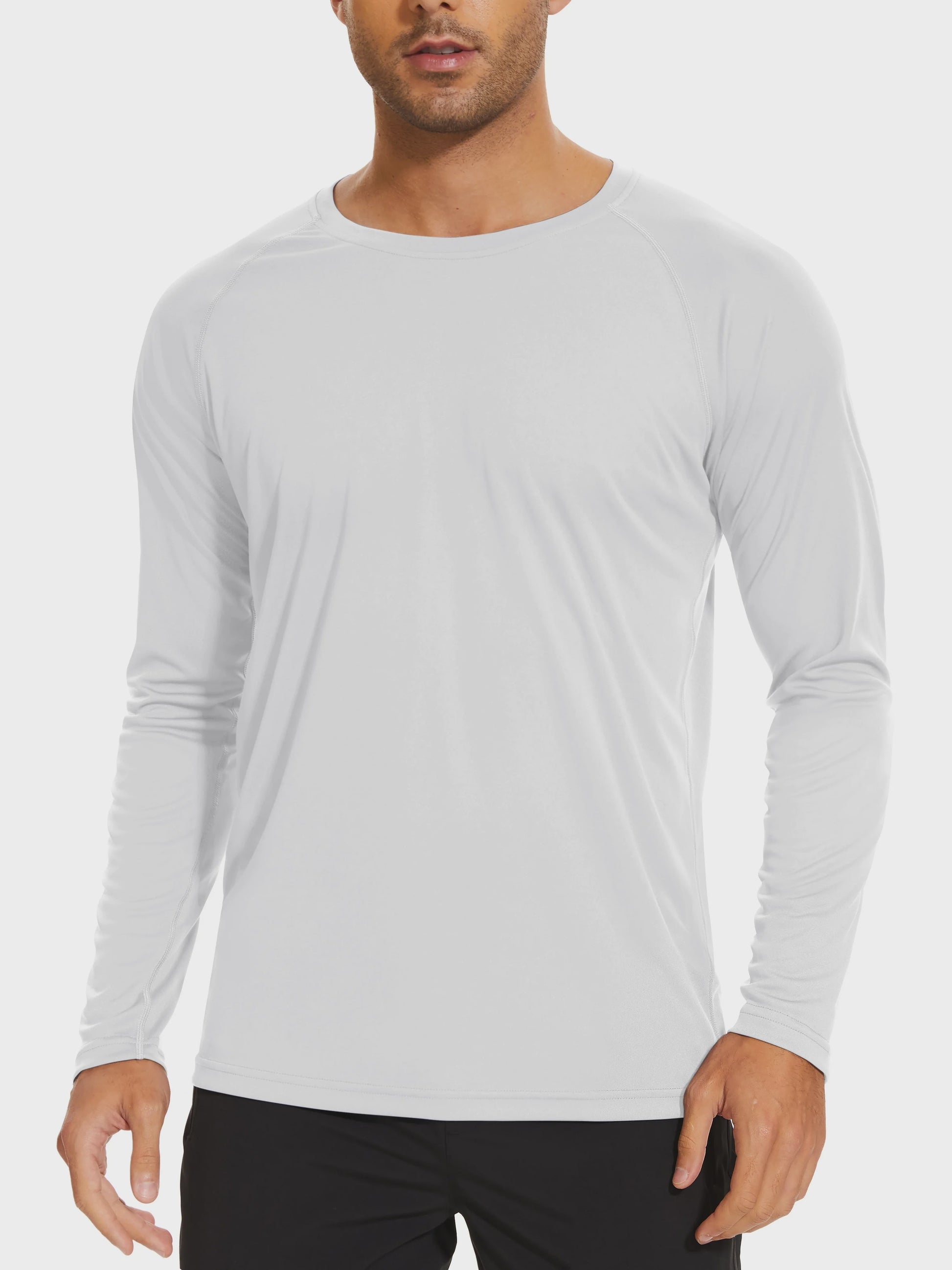 TACVASEN Heren UV-Bescherming T-shirt Lange Mouw - UPF 50+ Sneldrogend & Ademend