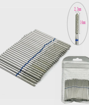 50 Stuks Diamant Freesjes Set - 2.35mm Schacht voor Nagel- en Tandheelkundig Gebruik