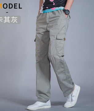 Herfst/Lente Heren Cargo Werkbroek Katoen - Casual Jogger & Klimbroek - Grote Maten tot 6XL