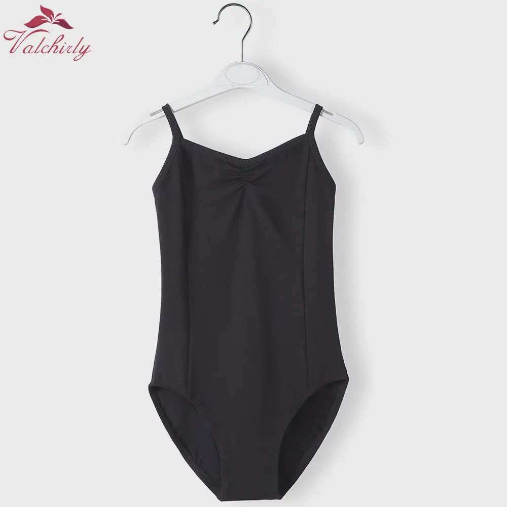 Meisjes Ballet Leotard met Bandjes - Katoen - Dans & Gymnastiek