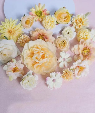 Mix van Zijden Kunstbloemen: Rozen & Meer voor Bruiloft, Huisdecoratie & DIY Knutselen
