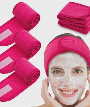 Verstelbare Make-up Haarband (5 Stuks) - Zachte Handdoekstof voor Gezichtsreiniging, Yoga & Spa