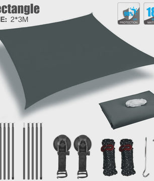 Waterdichte Luifel voor Camper, Caravan & Auto met UV-bescherming en Aluminium Stokken