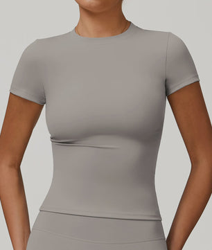 NCLAGEN Sport T-shirt Dames - Ademend & Stretchy Korte Mouw voor Yoga, Fitness & Hardlopen