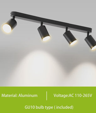 Verstelbare GU10 LED Spot Plafondlamp - Keuze uit 2, 3 of 4 Spots