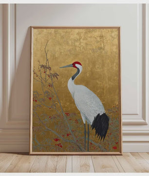 Elegante Japanse Kraanvogels Poster - Aziatische Wanddecoratie op Canvas