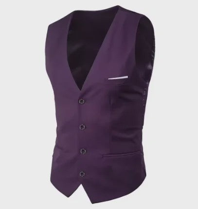Stijlvol Heren Gilet - Slim Fit voor Bruiloft, Feest of Zakelijk