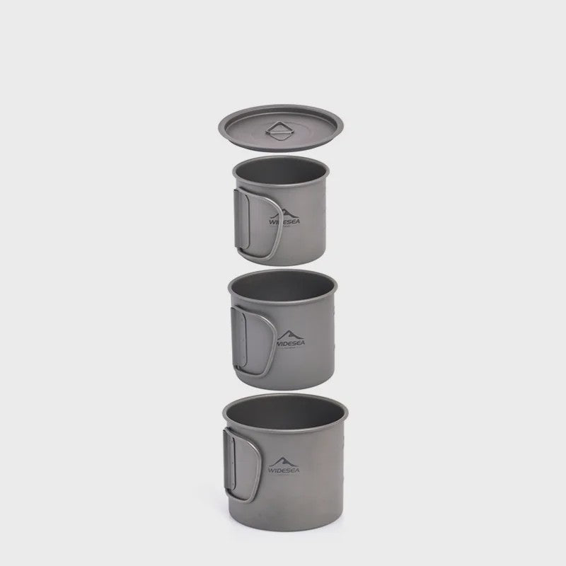 Widesea Titanium Camping Mok - Lichtgewicht & Duurzaam Outdoor Tafelgerei