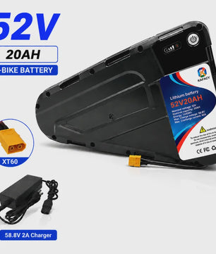 52V 20Ah-40Ah Lithium E-bike Batterij voor Elektrische Fietsen (500W-3000W Motor)