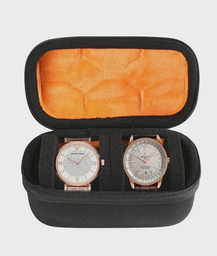 Luxe Horloge Reiskoffer - Harde Rol Organizer met Rode Voering voor 1, 2, 3, 5, 6 of 10 Horloges