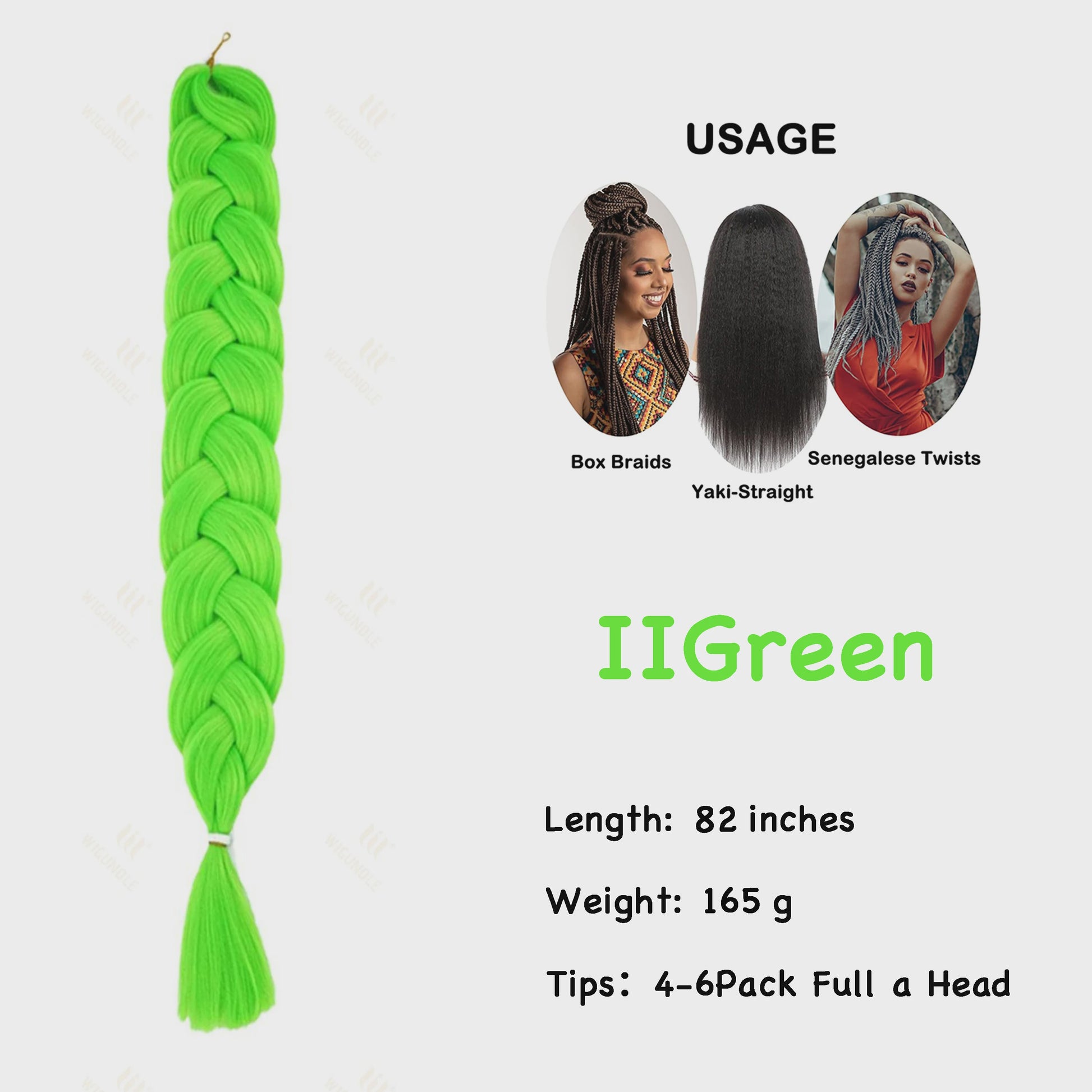 Jumbo Braiding Hair Extensions - 82 inch Synthetisch Vlecht Haar voor Box Braids & Twist