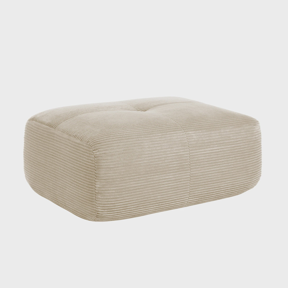Moderne Corduroy Fauteuil Zonder Armleuningen met Kussen - SediaXL