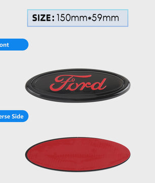 Ford Embleem Stickers - Set van 8 Stuks - Hood, Bonnet & Trunk - Universeel