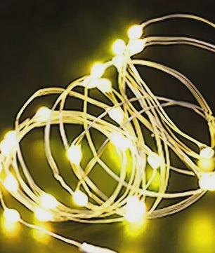 Waterdichte LED Snoer Verlichting - 1-5M Koperdraad - Batterij Aangedreven - Feest & Kerst Decoratie