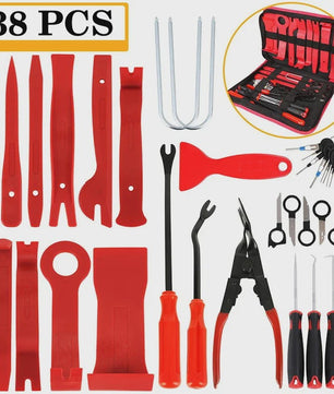 38-delige Auto Interieur Demontage Kit: Kunststof Trim Verwijderaar & Clips Trekker Set