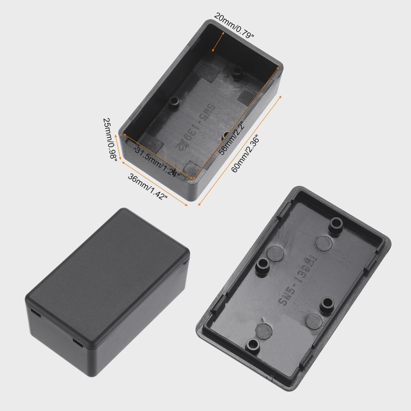 ABS Plastic Projectboxen (1-10 Stuks) - Stofdicht & Duurzaam voor Elektronica