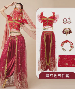 Prachtig Belly Dance Kostuum - Princess Stijl Outfit voor Dames | Dans, Feest & Halloween
