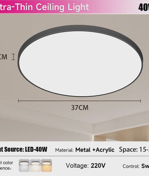 Waterdichte LED Plafondlamp Rond - 18W/30W/40W - IP54 - Badkamer, Keuken, Woonkamer