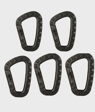 Tactische Karabijnhaak Clips D-Ring Gespen - Set van 1-10 Stuks voor Outdoor & Backpacking