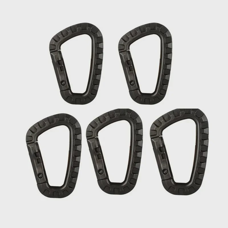 Tactische Karabijnhaak Clips D-Ring Gespen - Set van 1-10 Stuks voor Outdoor & Backpacking