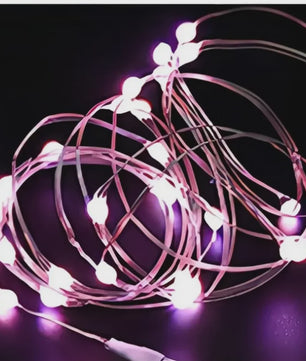10x LED Koperdraad Lichtjes op Batterijen - Sfeerverlichting voor Feest, Kerst & Decoratie