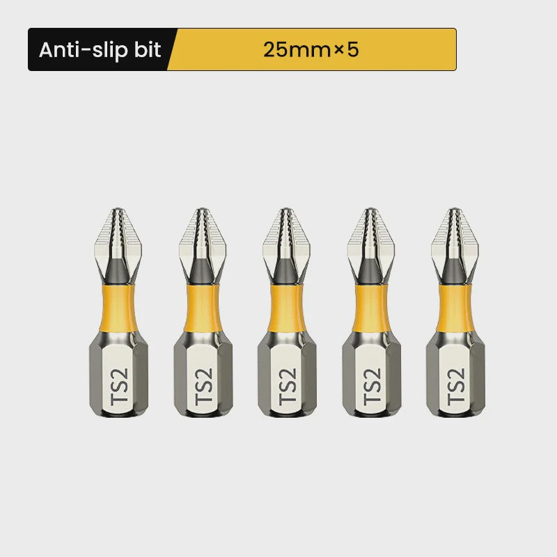 PH2 Magnetische Schroefbit Set - Anti-slip & Hoge Hardheid - Diverse Lengtes (25-150mm) - S2 Staal