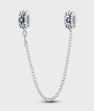 925 Sterling Zilveren Veiligheidsketting Bedel voor Armbanden - Maan, Ster, Vlinder, Hart