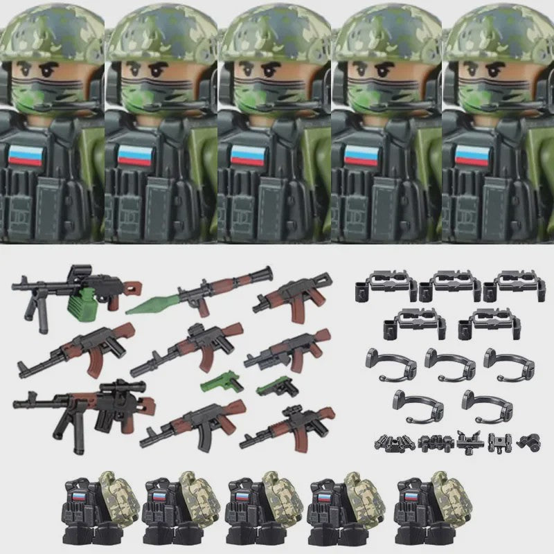 Bouwstenen Militaire Special Forces Commando Figuren met Wapens