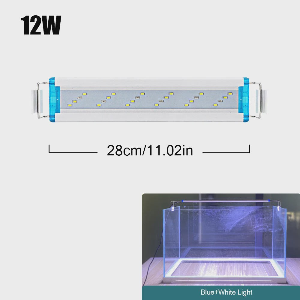 Super Bright LED Aquarium Lamp - Verstelbare Clip-on Verlichting voor Planten & Vissen (18-70cm)