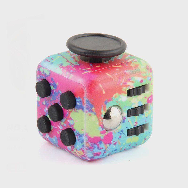 Fidget Cube & Dodecahedron: 6/12 Zijden Stressverlichter & Sensorisch Speelgoed
