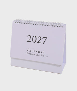 2027 Bureaukalender Maandkalender - Spiraalbinding, Opvouwbaar & Staand - Ideaal voor Planner, Kantoor & Thuis