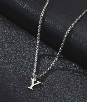 Vnox RVS Letter Ketting Heren - Kies Uw Initiaal - Waterdicht & Minimalistisch