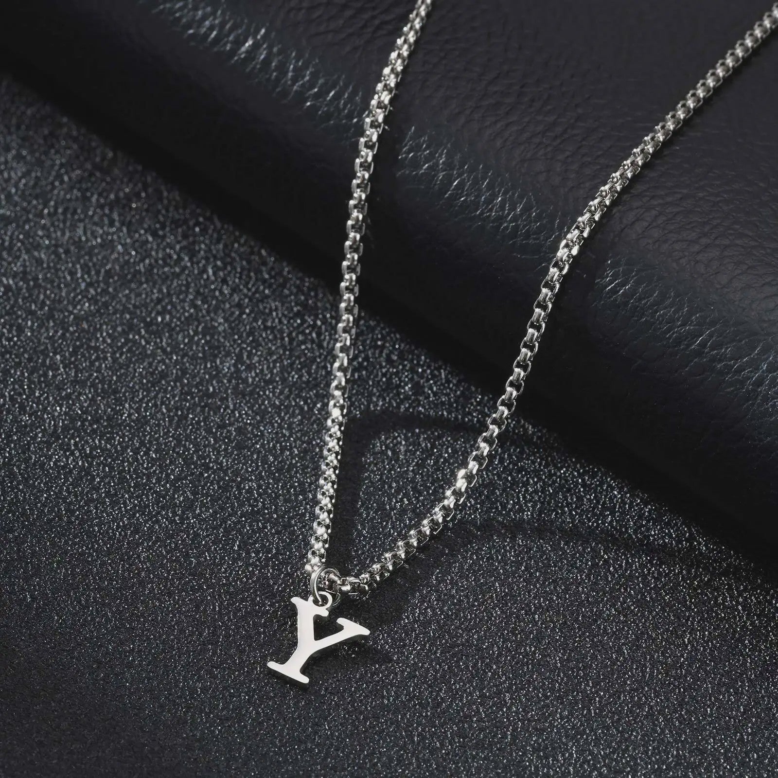 Vnox RVS Letter Ketting Heren - Kies Uw Initiaal - Waterdicht & Minimalistisch