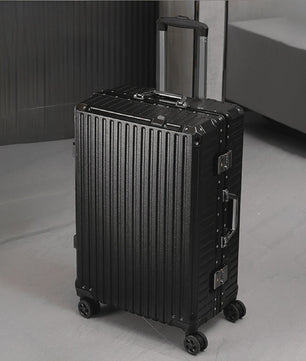 Aluminium Koffer met USB & Combinatieslot - Rolbaar Reiskoffer in Diverse Maten (20-28 inch)