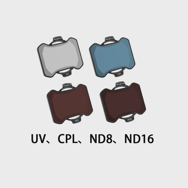 RCSTQ Filterset voor DJI Avata 2 Drone - ND8, ND16, ND32, ND64, UV & CPL Optisch Glas