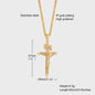 Heren RVS Kruis Ketting met Jezus Hanger - Religieuze Christelijke Sieraden