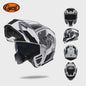 Cyril Motorcross Flip-Up Helm - Volledig Gelaatsmasker met Breed Helder Vizier & DOT Keurmerk