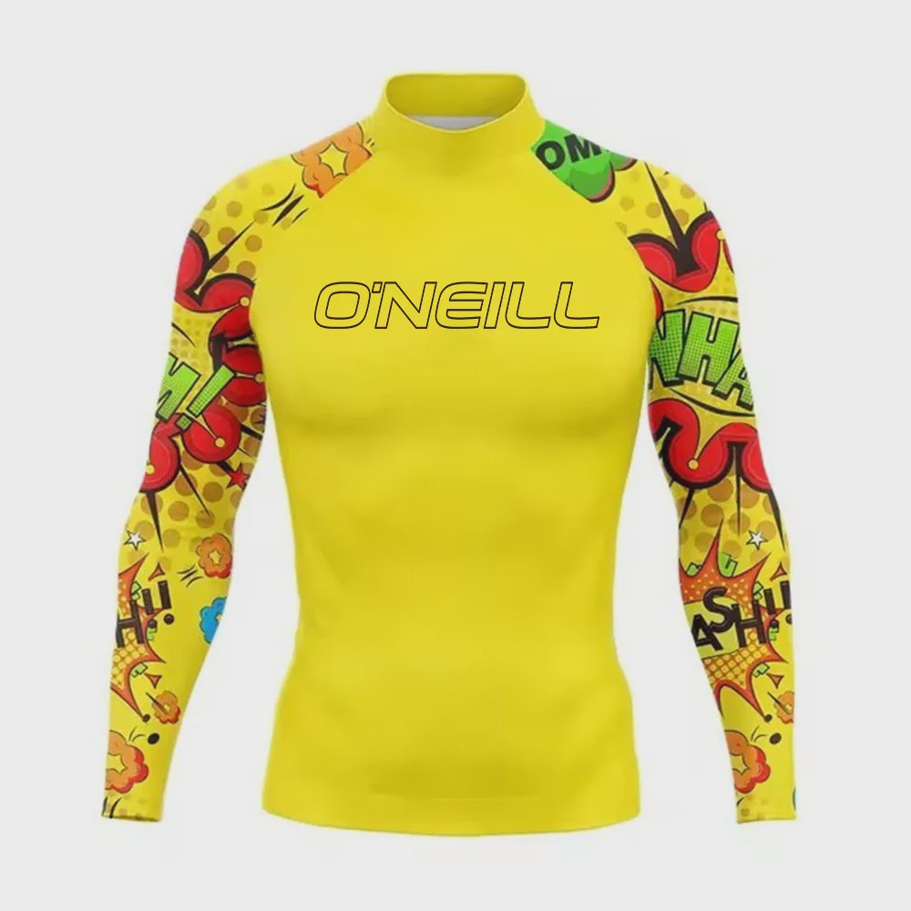 Heren Rashguard Lange Mouw - UV Bescherming Zomer T-shirt voor Surfen, Duiken & Strand