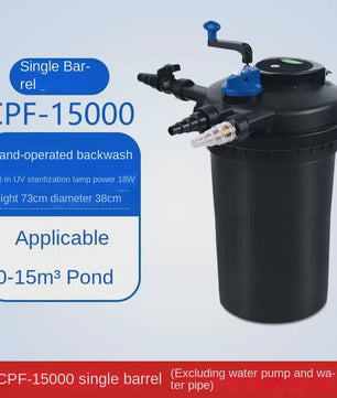 SUNSUN CPA Visvijver Filter Systeem met UV-lamp - Krachtige Watercirculatie voor Koi Vijvers