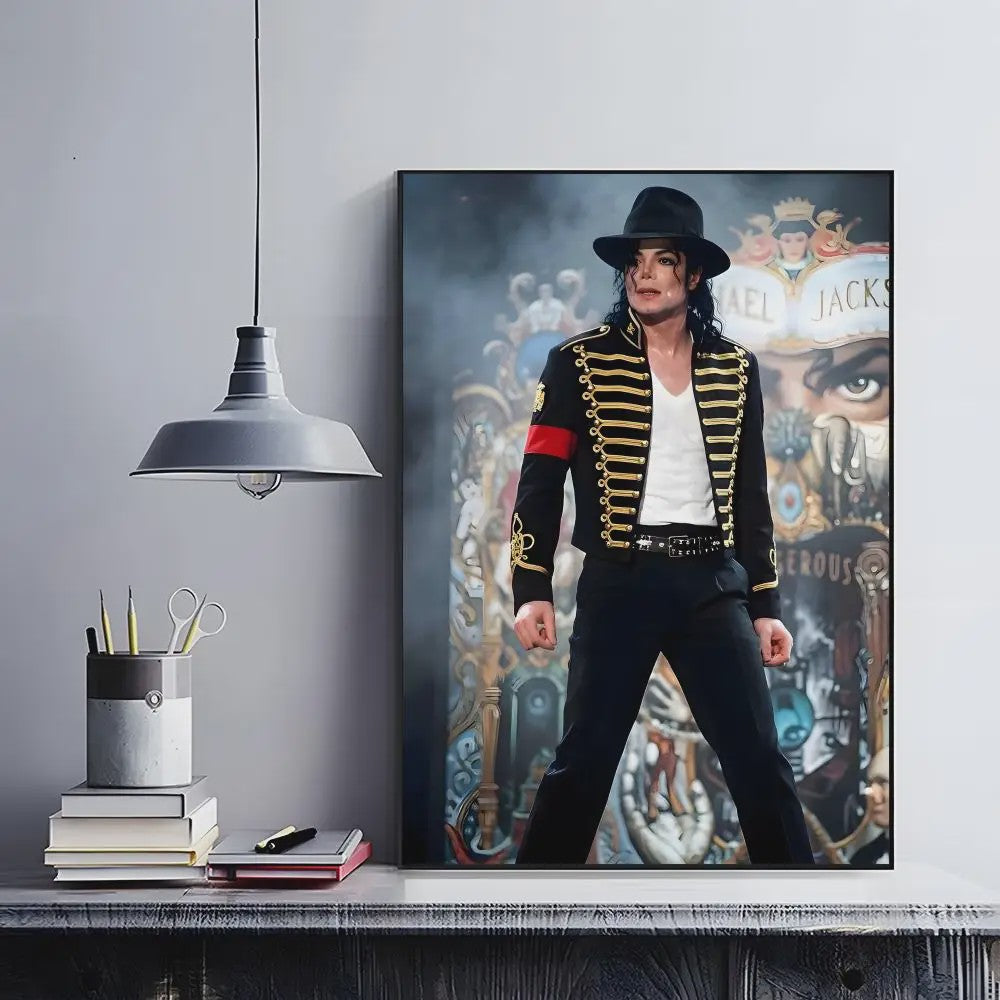 Iconische Michael Jackson Poster - Retro Muziek Kunst Decoratie